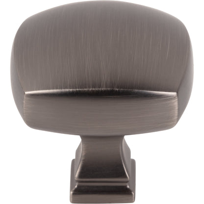 JEFFREY ALEXANDER 278L-BNBDL Audrey 1-3/8" Diameter Square Knob - Brushed Pewter