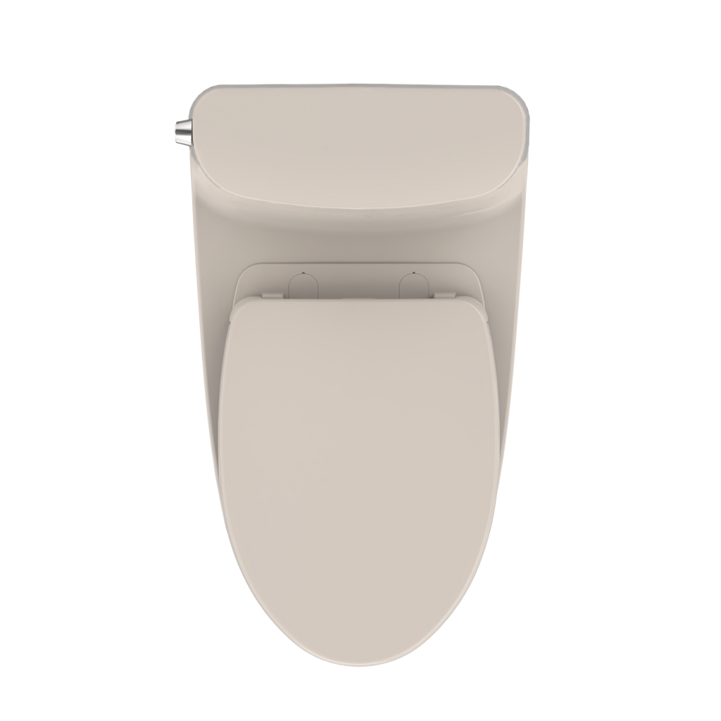 TOTO MS642124CUFG#12 Nexus 1G One-Piece Elongated 1.0 Gpf Universal Height Toilet With Cefiontect And Ss124 Softclose Seat - Sedona Beige