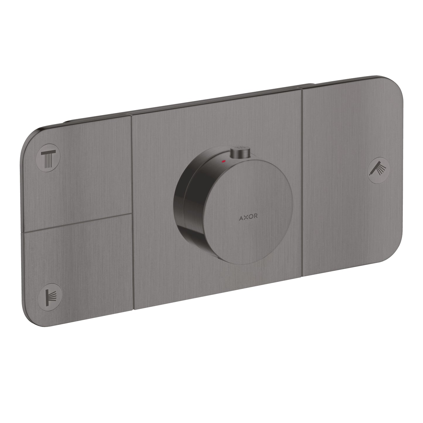 AXOR 45713341 ONE Thermostatic Module Trim for 3 Functions - Brushed Black Chrome
