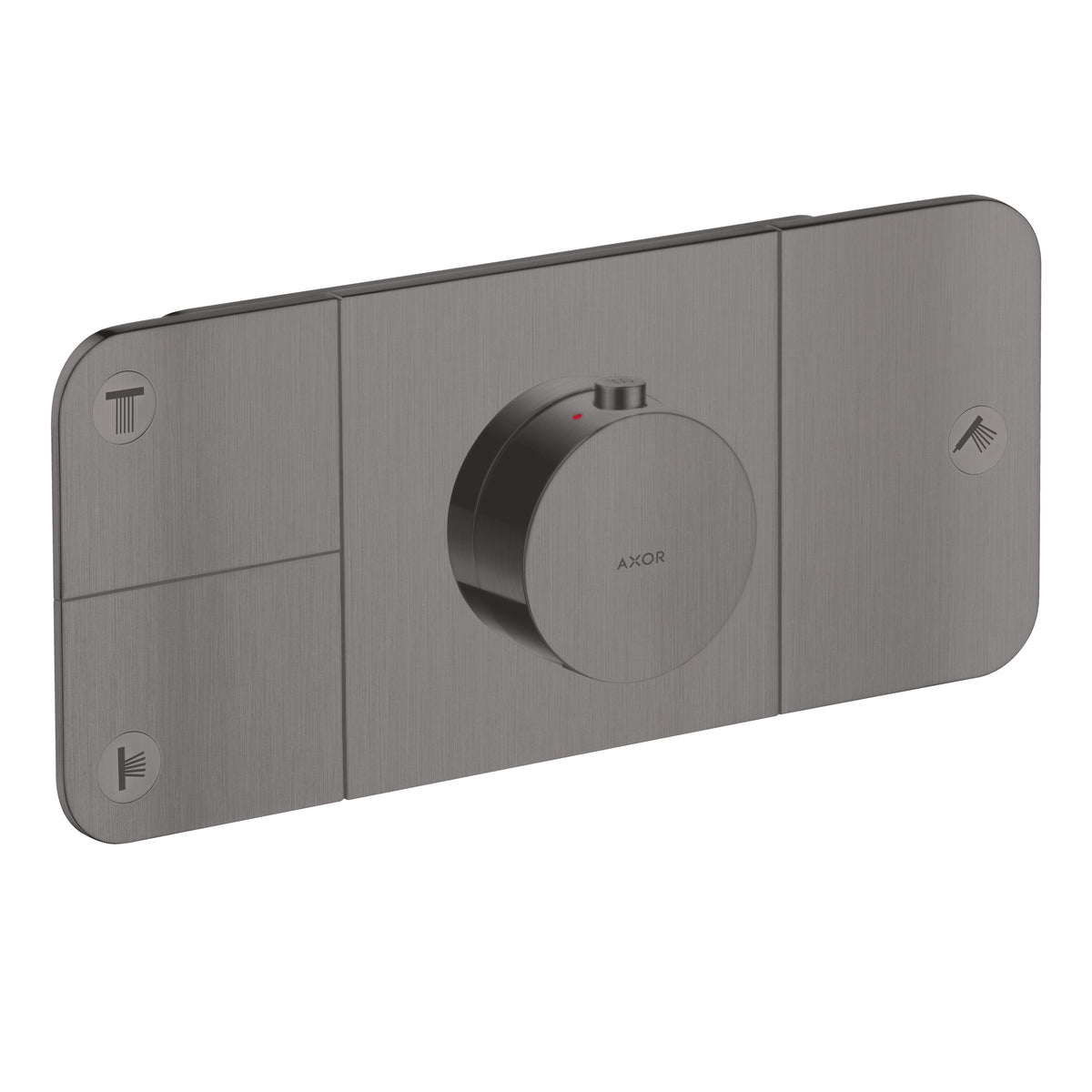 AXOR 45713341 ONE Thermostatic Module Trim for 3 Functions - Brushed Black Chrome