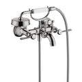 AXOR 16556001 Montreux 2-Handle Wall-Mounted Tub Filler with Lever Handles and 1.8 GPM Handshower - Chrome