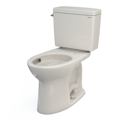 TOTO CST776CSFG#12 Drake  Two-Piece Elongated 1.6 Gpf Universal Height Tornado Flush Toilet With Cefiontect - Sedona Beige