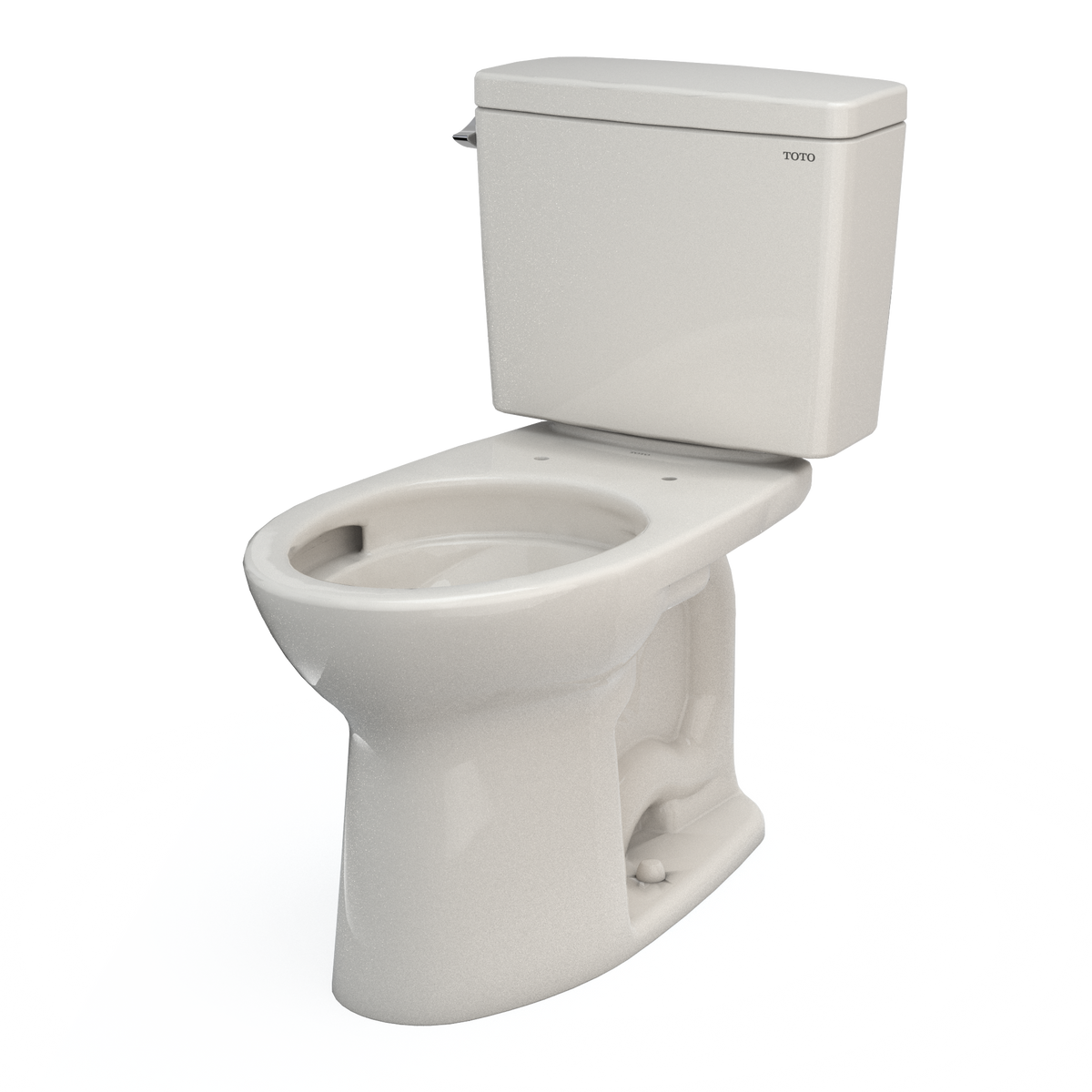 TOTO CST776CEFG#12 Drake Two-Piece Elongated 1.28 Gpf Universal Height Tornado Flush Toilet With Cefiontect - Sedona Beige