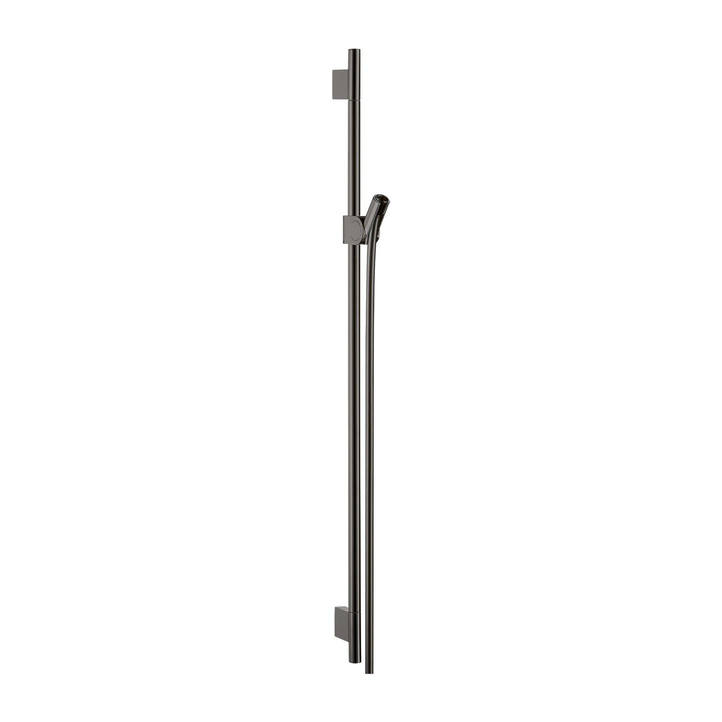 AXOR Uno Wallbar 36" in Polished Black Chrome