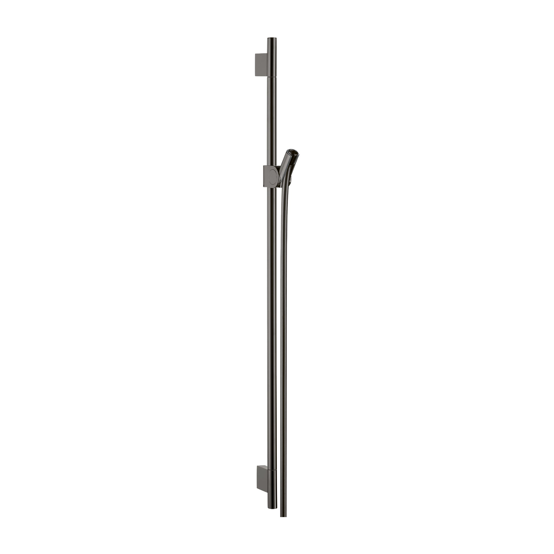 AXOR Uno Wallbar 36" in Polished Black Chrome