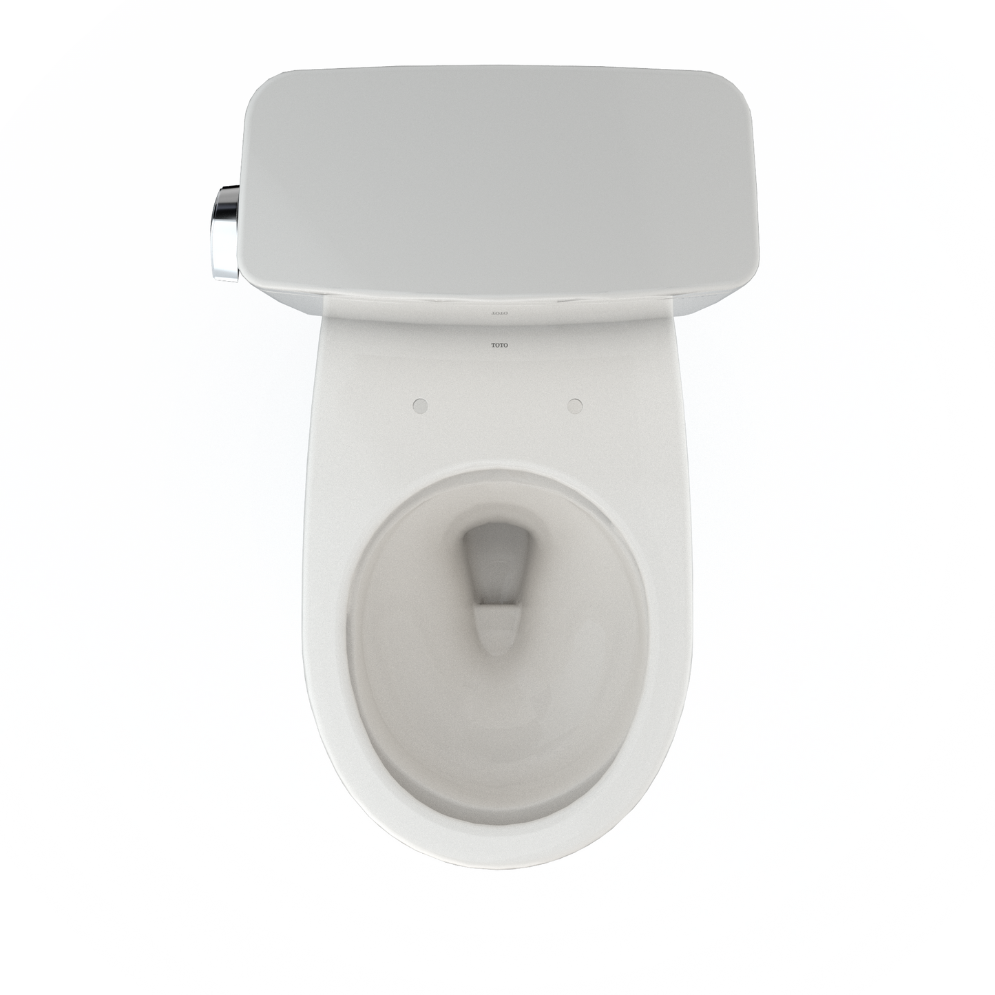 TOTO CST775CEFG#11 Drake Two-Piece Round 1.28 GPF Universal Height TORNADO FLUSH Toilet with CEFIONTECT , Colonial White