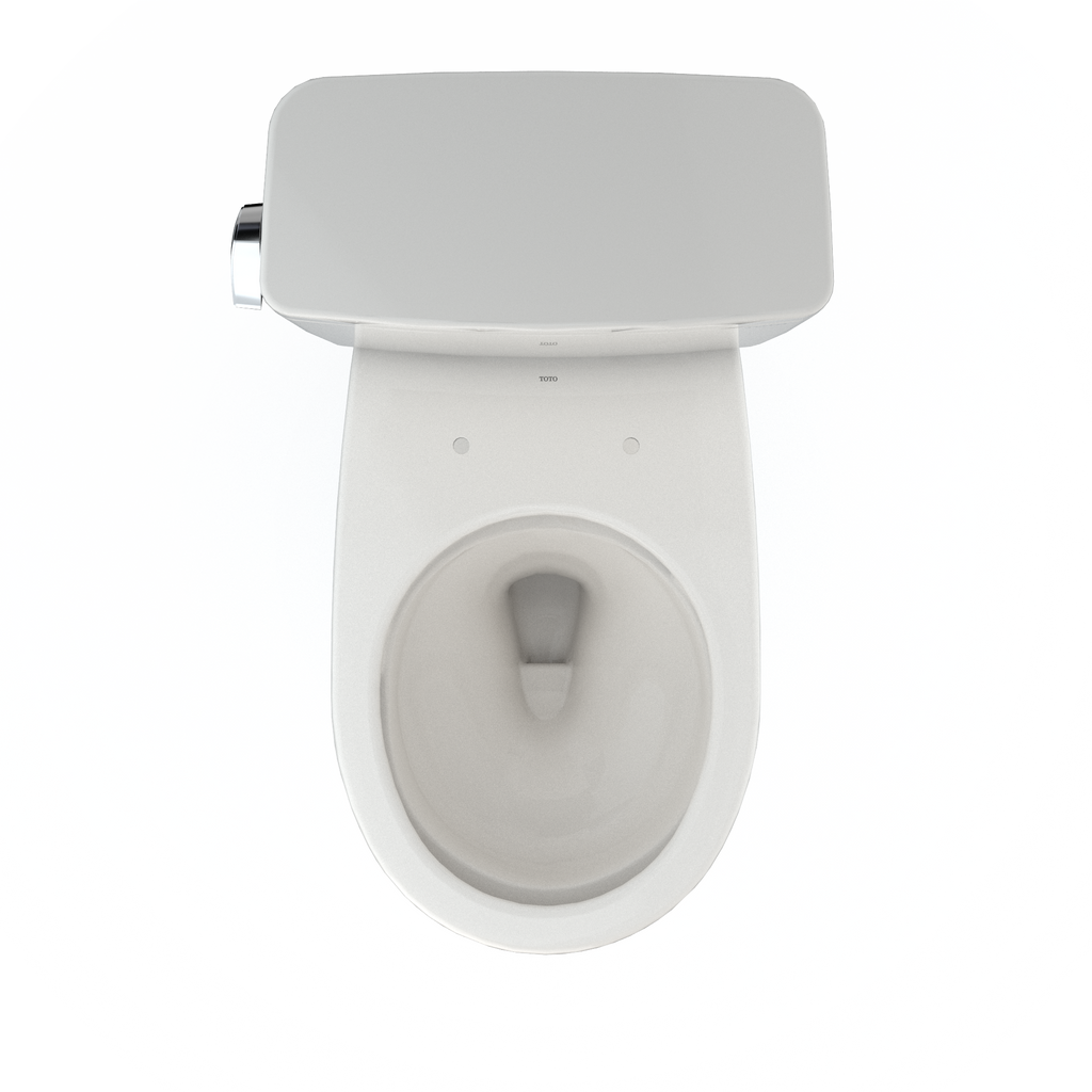 TOTO CST775CSFG#11 Drake Two-Piece Round 1.6 Gpf Universal Height Tornado Flush Toilet With Cefiontect - Colonial White