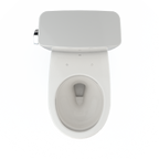 TOTO CST775CSFG#11 Drake Two-Piece Round 1.6 Gpf Universal Height Tornado Flush Toilet With Cefiontect - Colonial White