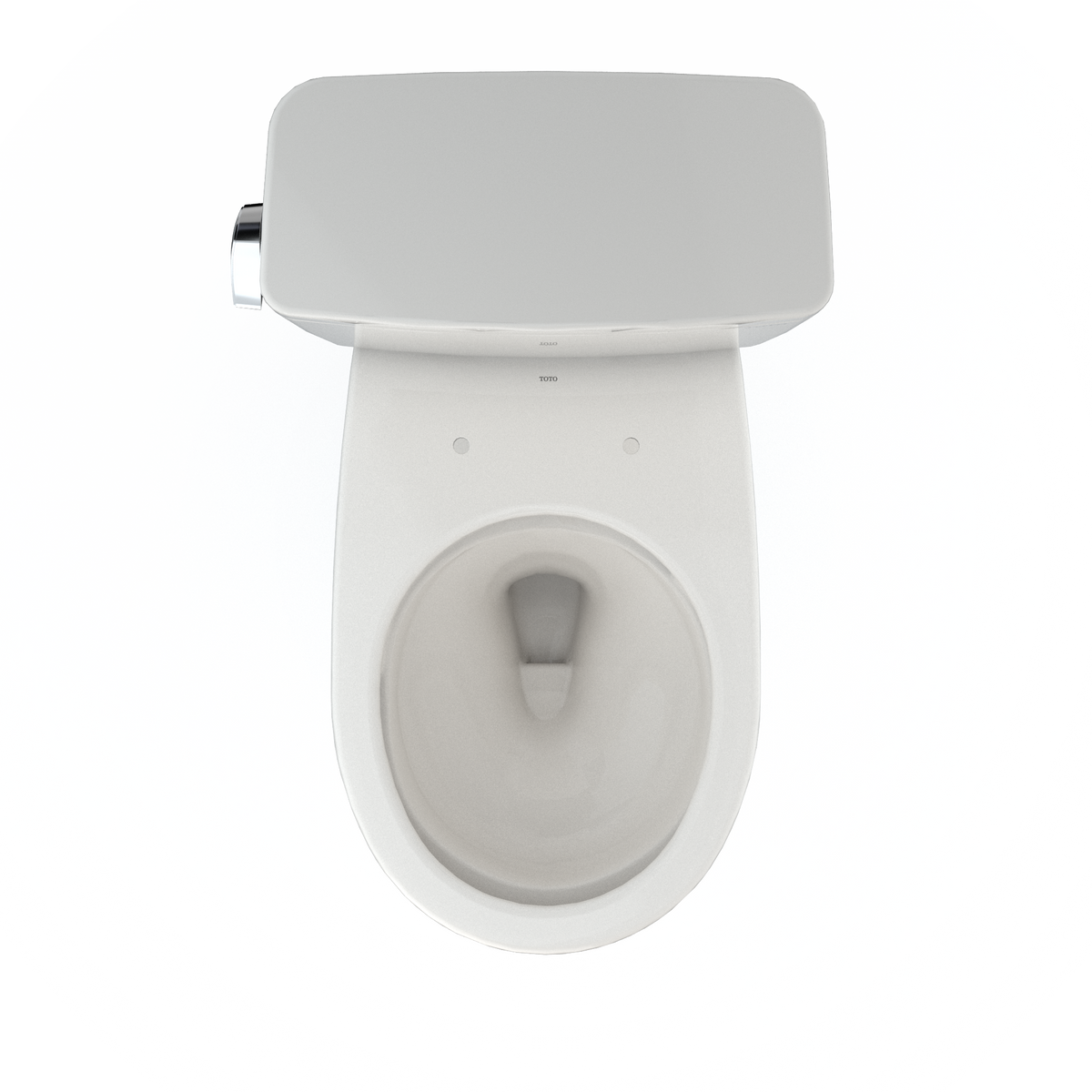 TOTO CST775CSFG#11 Drake Two-Piece Round 1.6 Gpf Universal Height Tornado Flush Toilet With Cefiontect - Colonial White