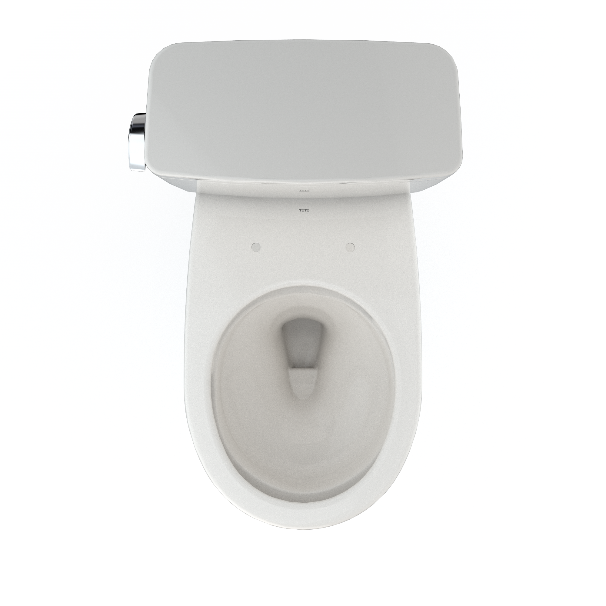 TOTO CST775CEFG#11 Drake Two-Piece Round 1.28 Gpf Universal Height Tornado Flush Toilet With Cefiontect - Colonial White