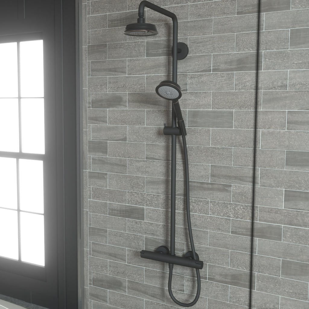 HANSGROHE 04070920 Croma 100 Classic Showerhead 3-Jet, 2.5 GPM - Rubbed Bronze