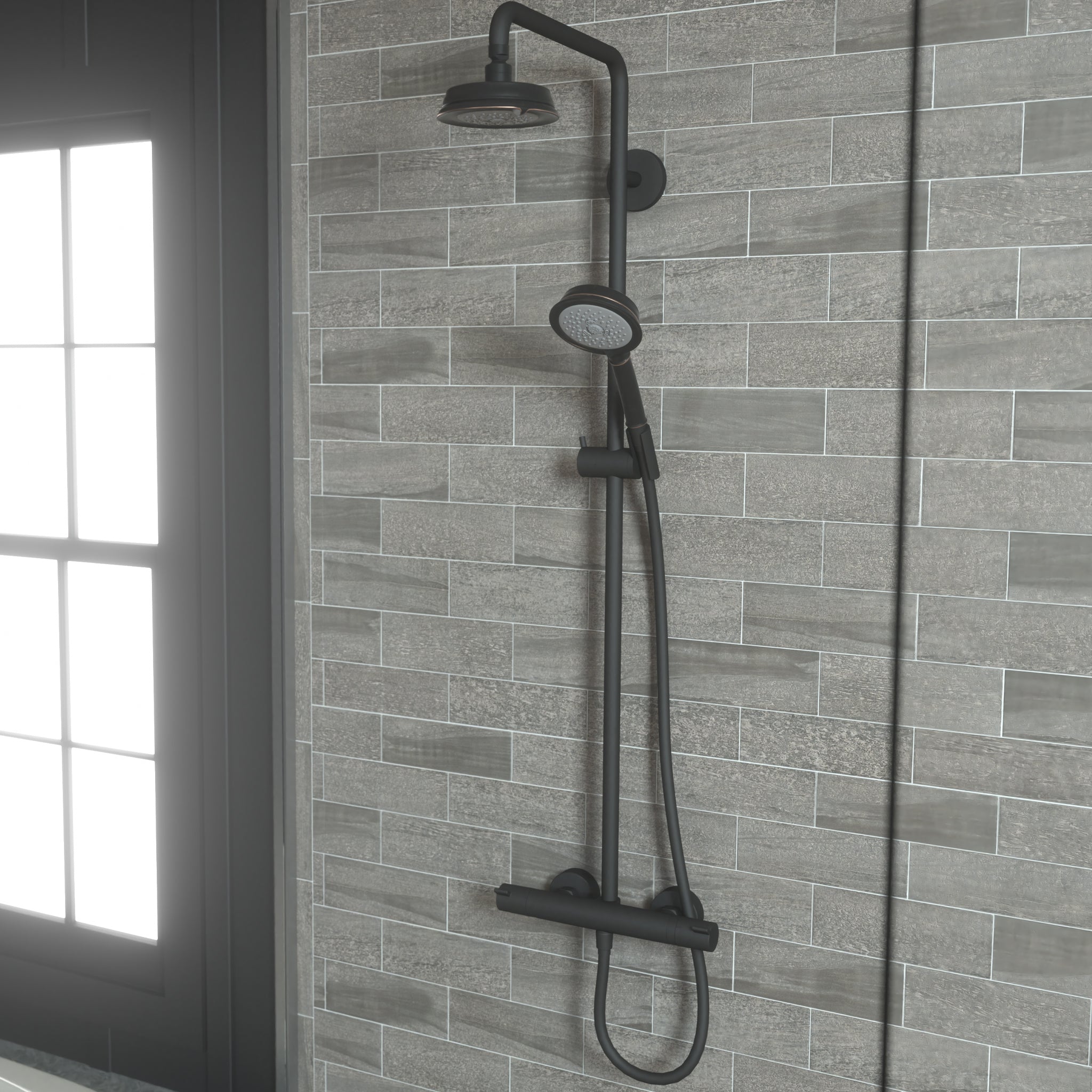 HANSGROHE 04070920 Croma 100 Classic Showerhead 3-Jet, 2.5 GPM - Rubbed Bronze