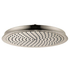 HANSGROHE 28427821 Raindance Classic Showerhead 240 1-Jet, 2.5 GPM - Brushed Nickel