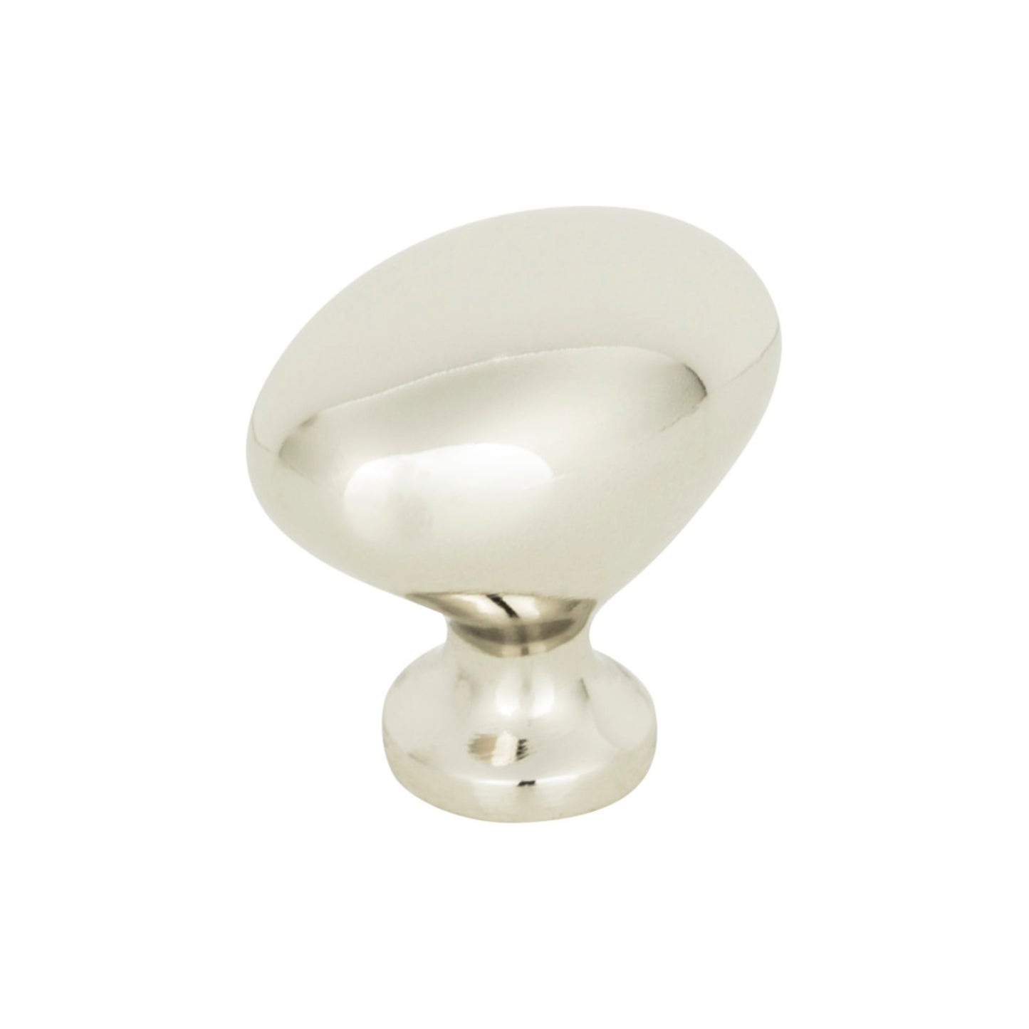 ATLAS A804-PN Robin Egg 1 1/4" Length Oval Knob - Polished Nickel