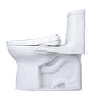 TOTO MW6044726CEFGA#01 Washlet+ Ultramax Ii One-Piece Elongated 1.28 Gpf Toilet With Auto Flush Washlet+ S7 Contemporary Bidet Seat - Cotton White