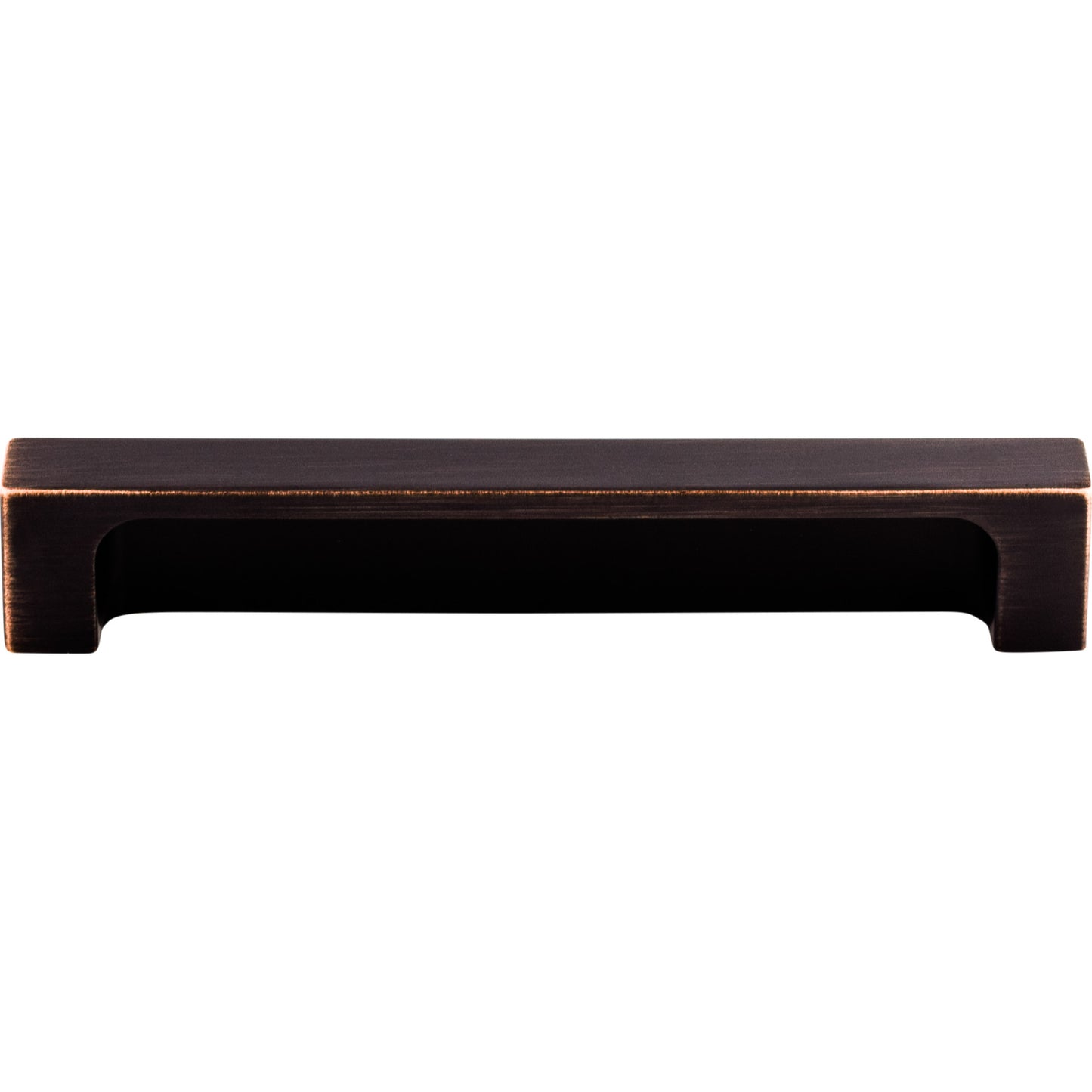 TOP KNOBS TK276TB Modern Metro 5" Center to Center Finger Pull - Tuscan Bronze