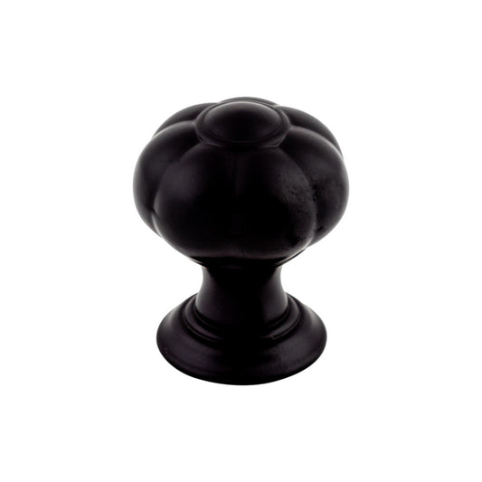 TOP KNOBS TK690BLK Allington 1" Diameter Novelty Knob - Flat Black