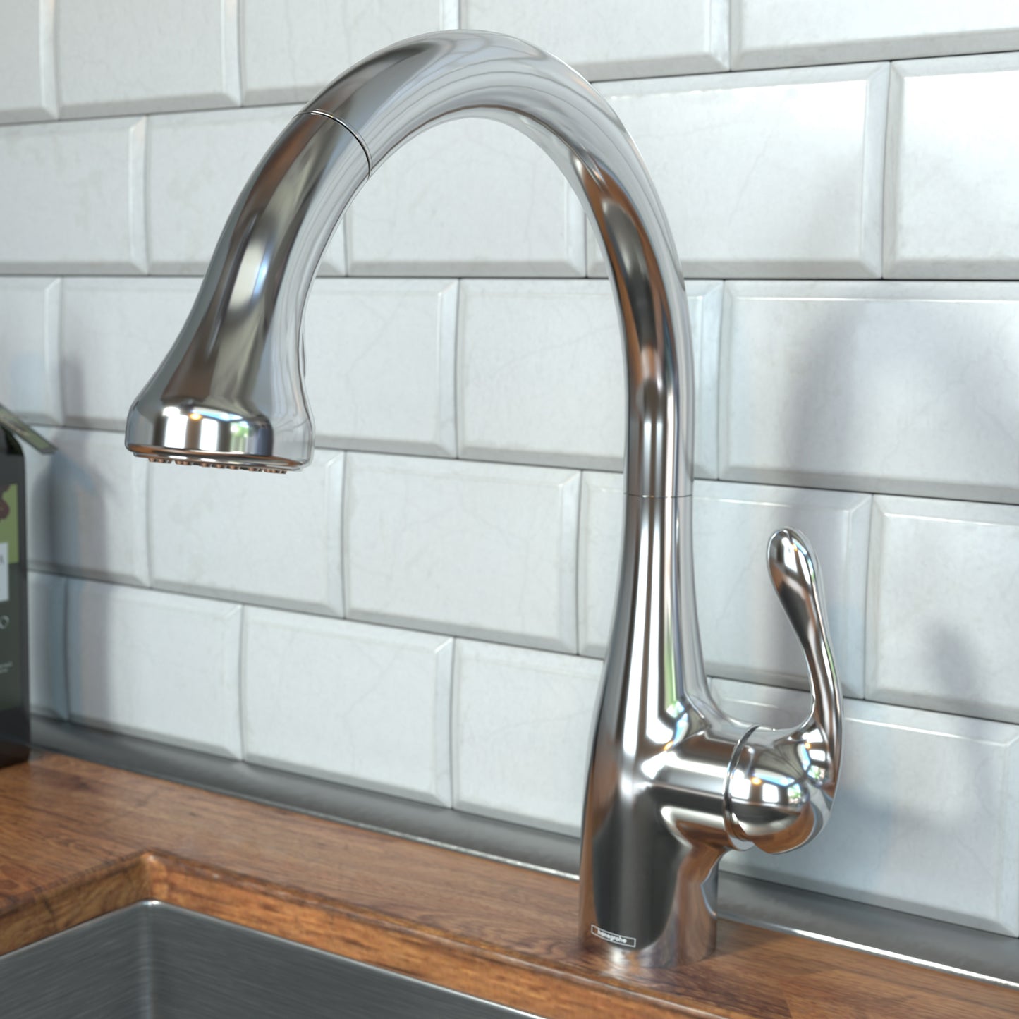 HANSGROHE 04066000 Chrome Allegro E Gourmet Modern Kitchen Faucet 1.75 GPM