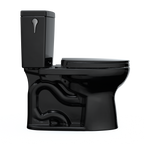 TOTO MS454124CUF#51 Drake Ii 1G Two-Piece Elongated 1.0 Gpf Universal Height Toilet With Ss124 Softclose Seat - Ebony