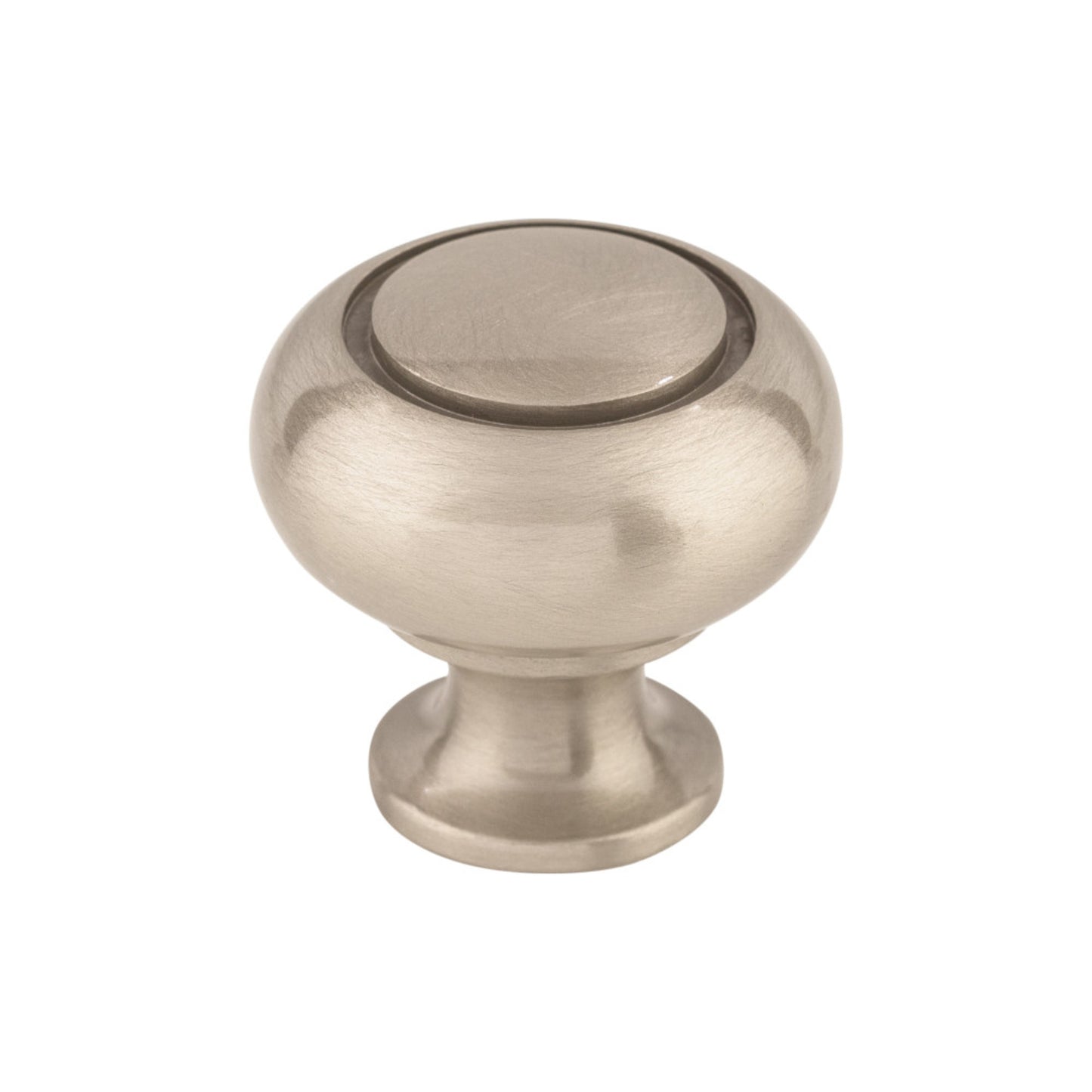 TOP KNOBS M1308 Ring 1 1/4" Diameter Round Knob - Brushed Satin Nickel