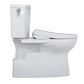 TOTO MW4744736CUFGA#01 WASHLET+ Vespin II 1G Two-Piece Elongated 1.0 GPF Toilet with Auto Flush WASHLET+ S7A Contemporary Bidet Seat , Cotton White