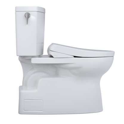 TOTO MW4744726CUFGA#01 Washlet+ Vespin Ii 1G Two-Piece Elongated 1.0 Gpf Toilet With Auto Flush Washlet+ S7 Contemporary Bidet Seat - Cotton White