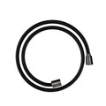 AXOR 28227330 Shower Solutions Textile Hose with Cylindircal and Conical Nut, 49" - Polished Black Chrome