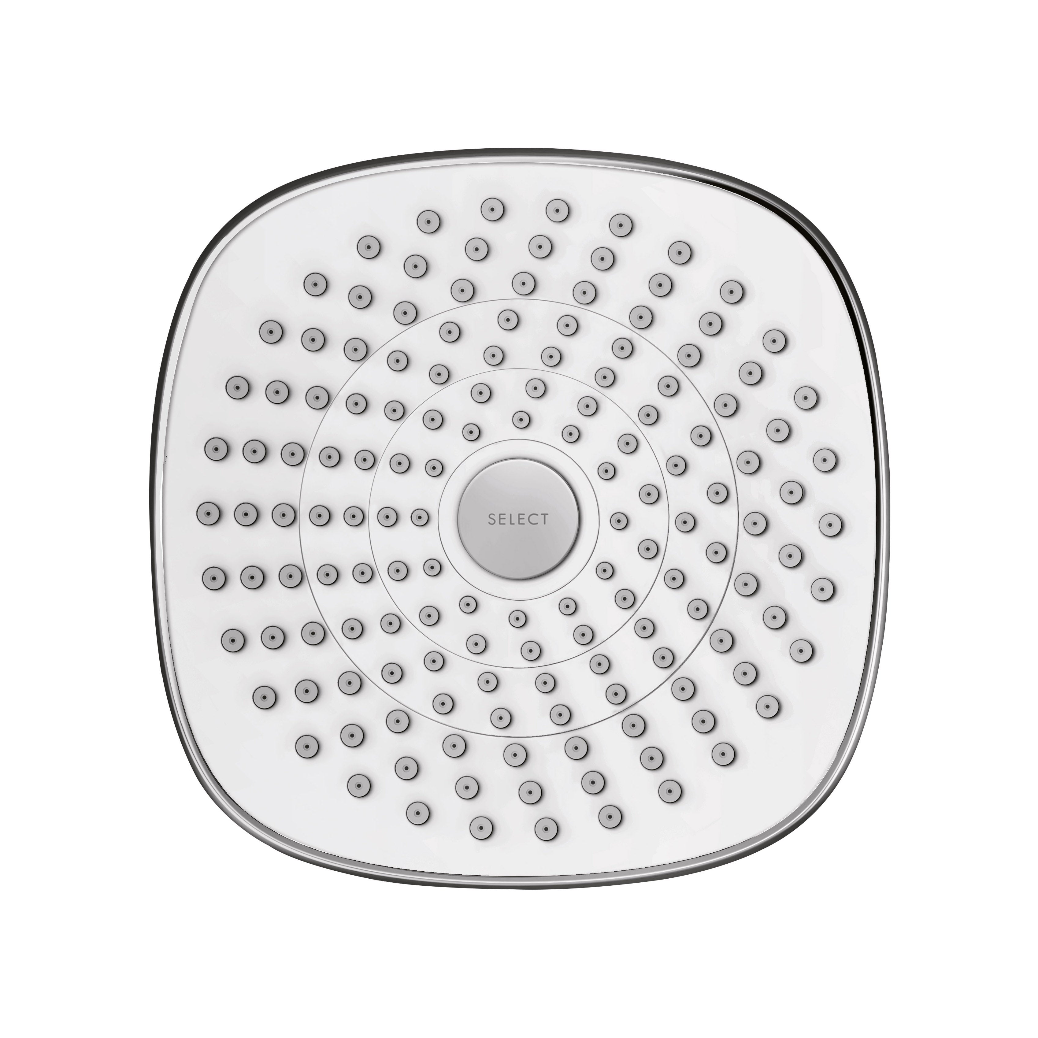 HANSGROHE 04387400 Croma Select E Showerhead 180 2-Jet, 1.8 GPM - White/Chrome
