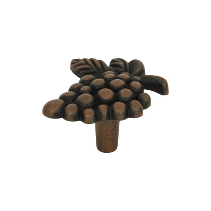 ATLAS 2173-R Vineyard Grapes 2" Length Novelty Knob - Rust