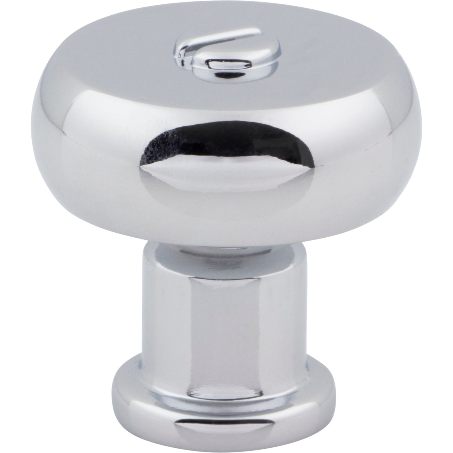 ATLAS A980-CH Everitt 1 3/16" Diameter Round Knob - Polished Chrome