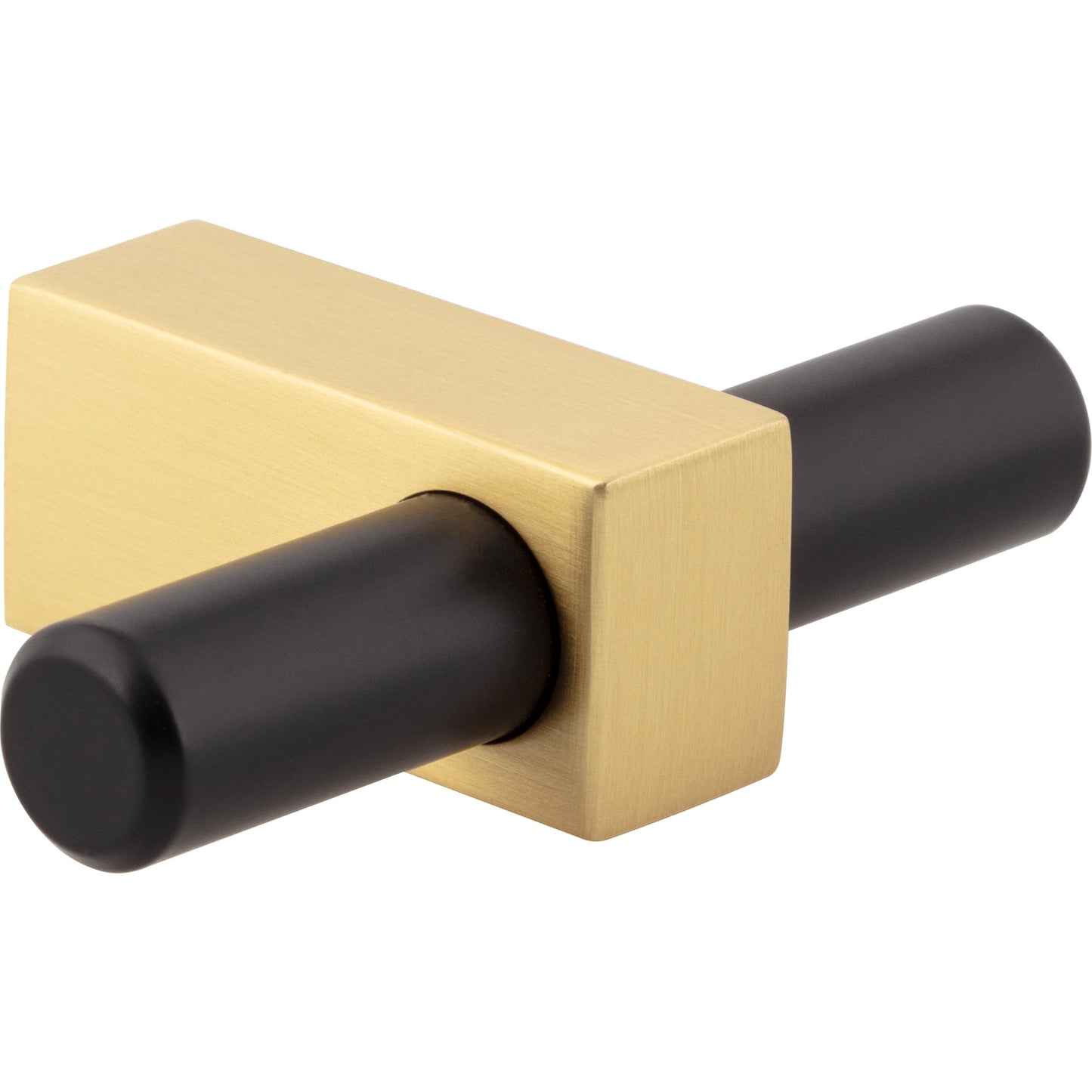 JEFFREY ALEXANDER 478T-MBBG Larkin 2 2-3/8" Length Bar Knob - Matte Black w/Brushed Gold