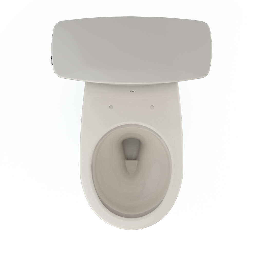 TOTO CST785CEFG#12 Drake Transitional Two-Piece Round 1.28 Gpf Universal Height Tornado Flush Toilet With Cefiontect - Sedona Beige