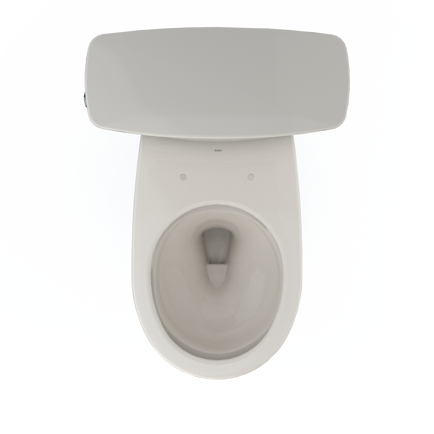TOTO CST785CEFG#12 Drake Transitional Two-Piece Round 1.28 Gpf Universal Height Tornado Flush Toilet With Cefiontect - Sedona Beige