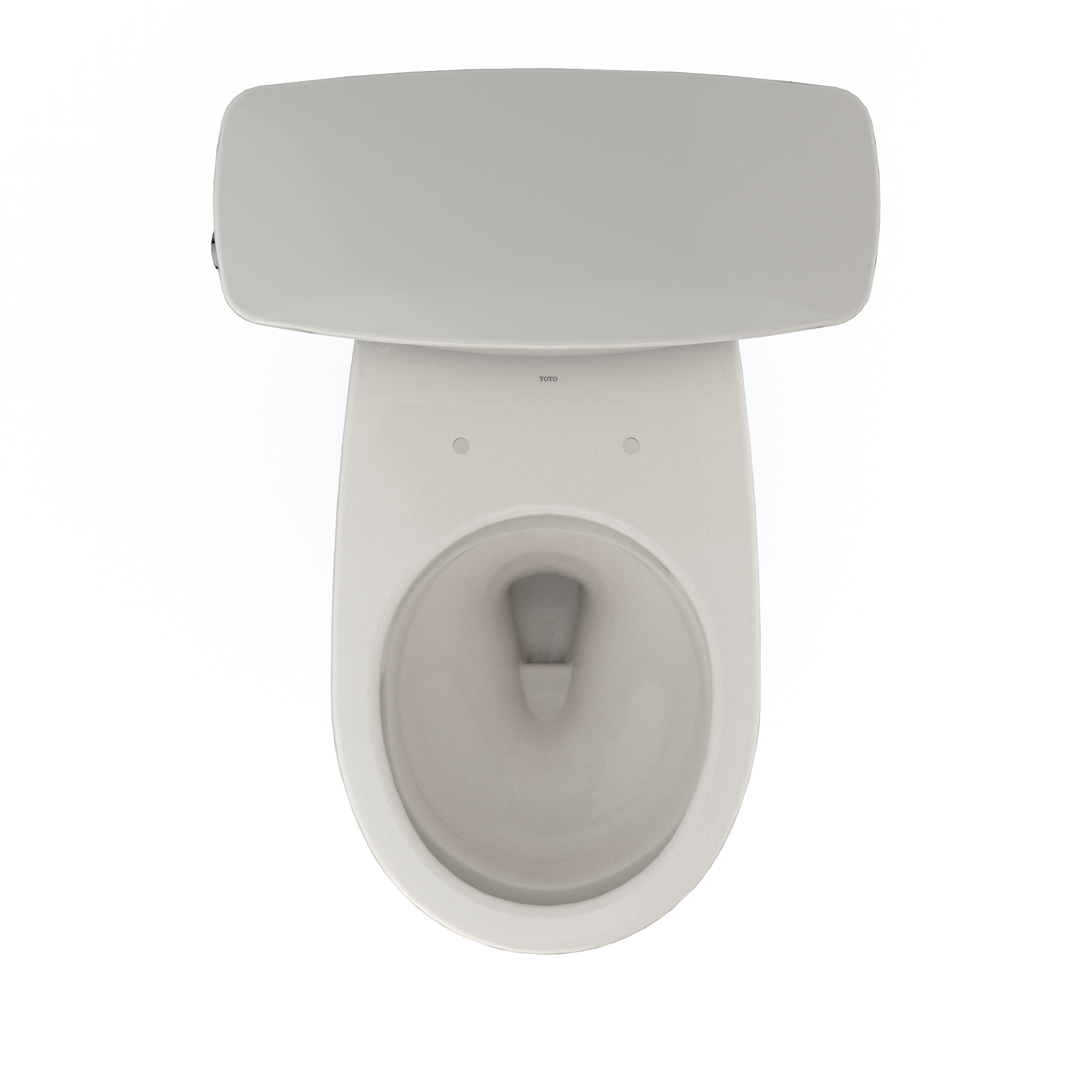 TOTO CST785CEFG#12 Drake Transitional Two-Piece Round 1.28 Gpf Universal Height Tornado Flush Toilet With Cefiontect - Sedona Beige