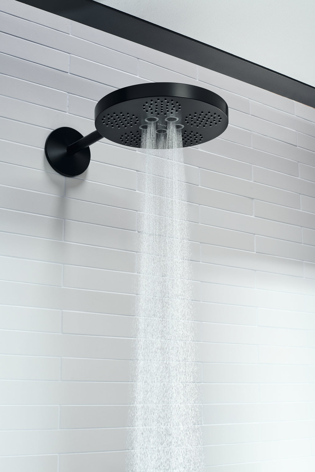 AXOR 48481671 ONE Showerhead 280 2-Jet with Showerarm Trim, 2.5 GPM - Matte Black