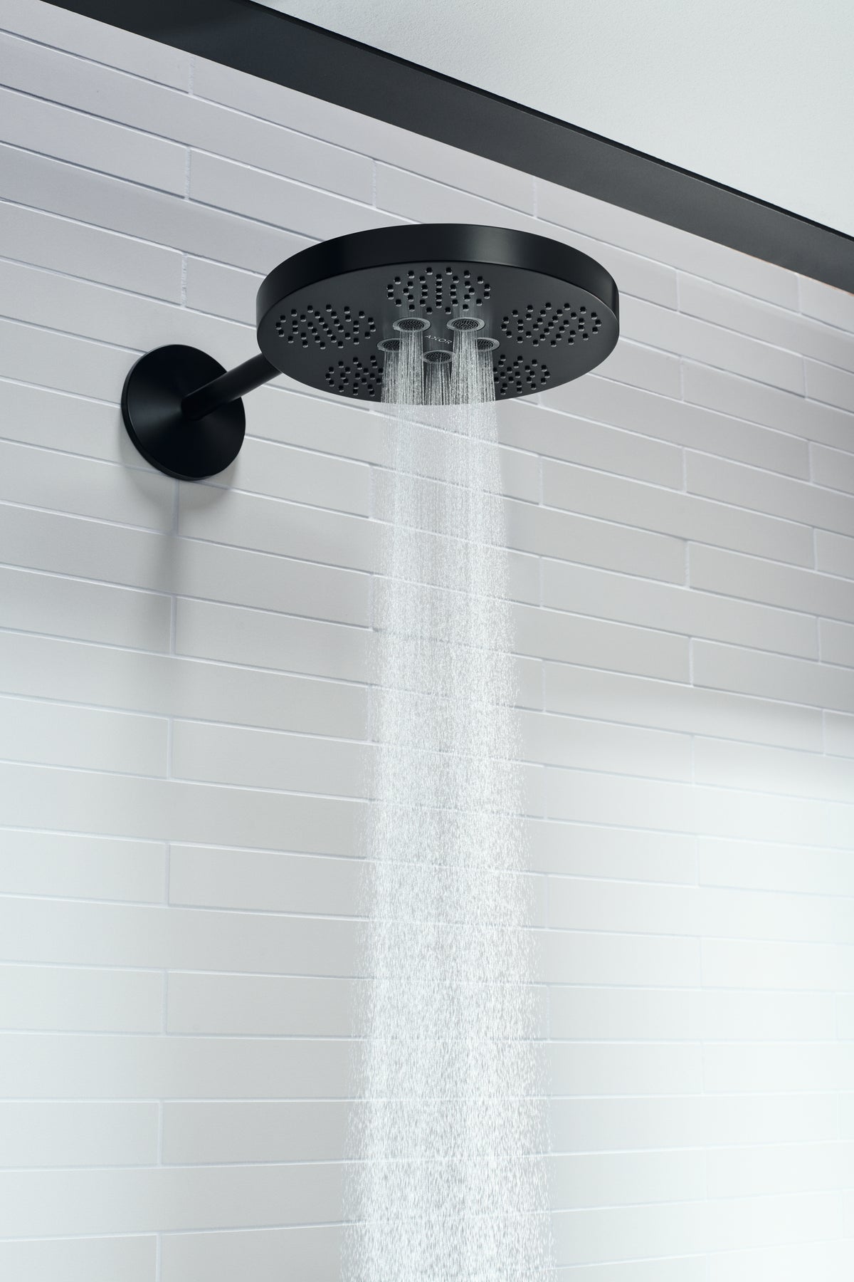 AXOR 48481671 ONE Showerhead 280 2-Jet with Showerarm Trim, 2.5 GPM - Matte Black