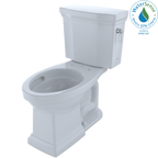 TOTO CST404CEFRG#01 Promenade Ii Two-Piece Elongated 1.28 Gpf Universal Height Toilet With Cefiontect And Right-Hand Trip Lever - Cotton White