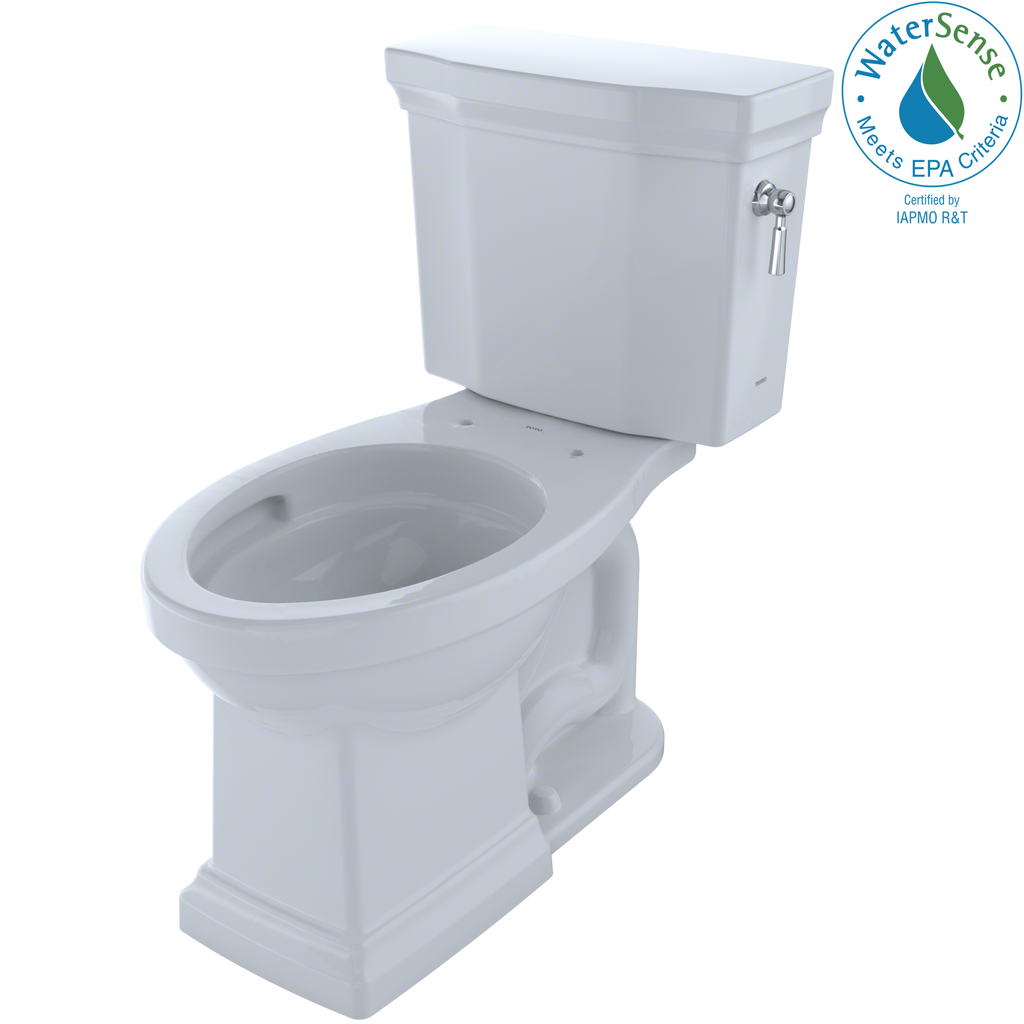 TOTO CST404CUFRG#01 Promenade Ii 1G Two-Piece Elongated 1.0 Gpf Universal Height Toilet With Cefiontect And Right-Hand Trip Lever - Cotton White