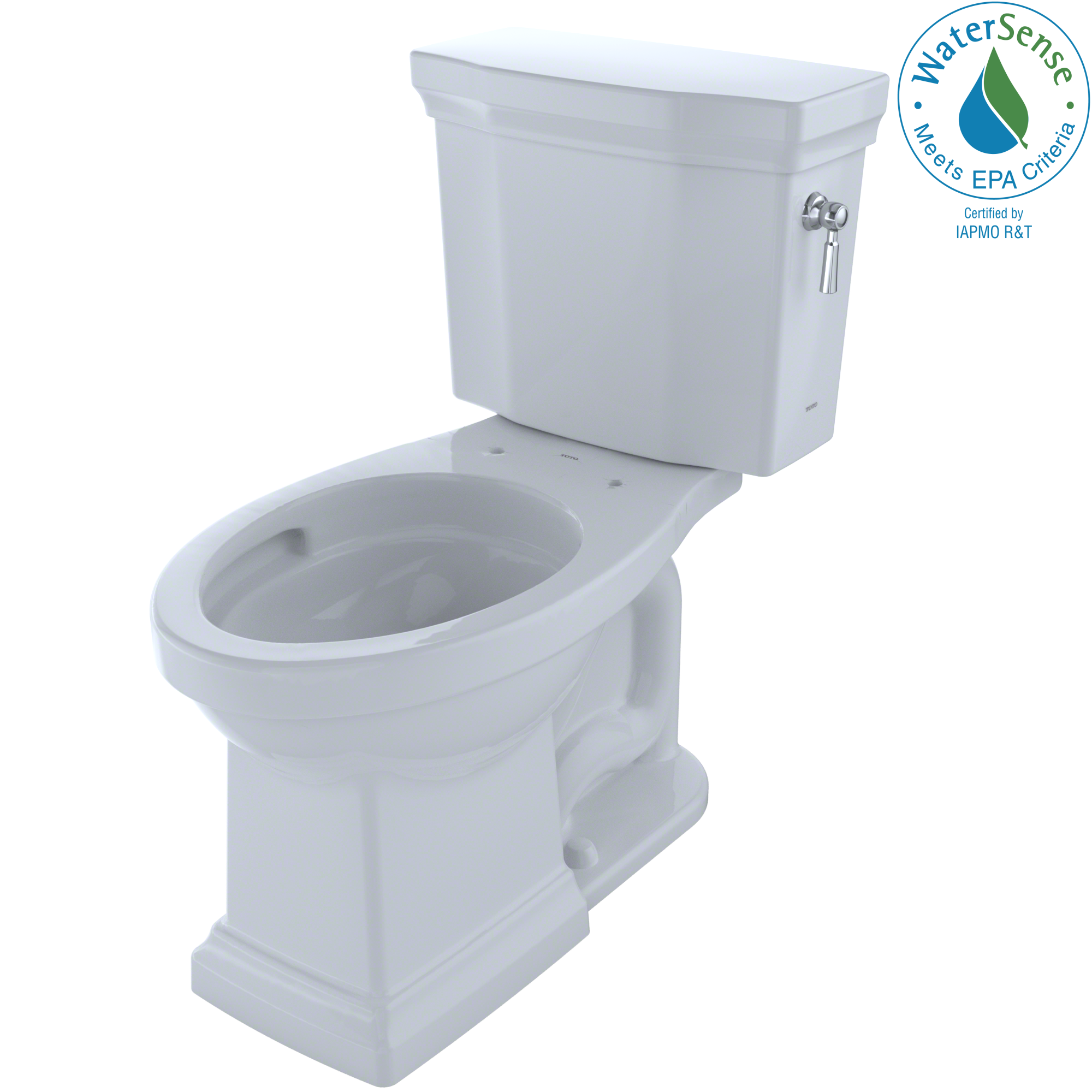 TOTO CST404CUFRG#01 Promenade Ii 1G Two-Piece Elongated 1.0 Gpf Universal Height Toilet With Cefiontect And Right-Hand Trip Lever - Cotton White