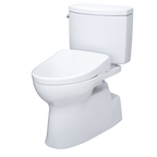 TOTO MW4744736CEFG#01 Washlet+ Vespin Ii Two-Piece Elongated 1.28 Gpf Toilet And Washlet+ S7A Contemporary Bidet Seat - Cotton White