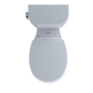 TOTO CST243EF#01 Entrada Two-Piece Round 1.28 GPF Universal Height Toilet , Cotton White