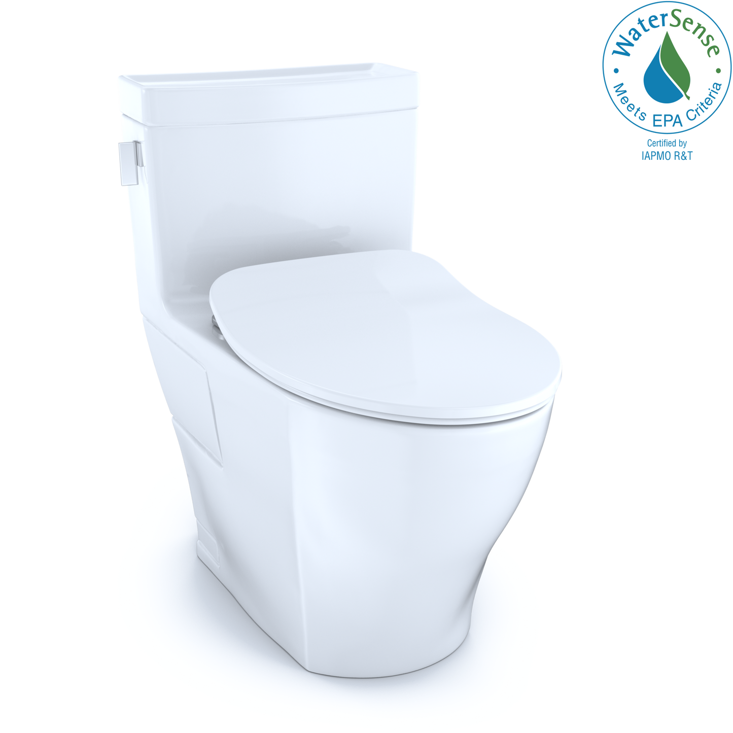 TOTO MS624234CEFG#01 Legato One-Piece Elongated 1.28 Gpf Toilet With Cefiontect And Softclose Seat - Cotton White