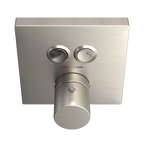 TOTO TBV02406U#BN Square Thermostatic Mixing Valve With 2-Function Shower Trim - Brushed Nickel