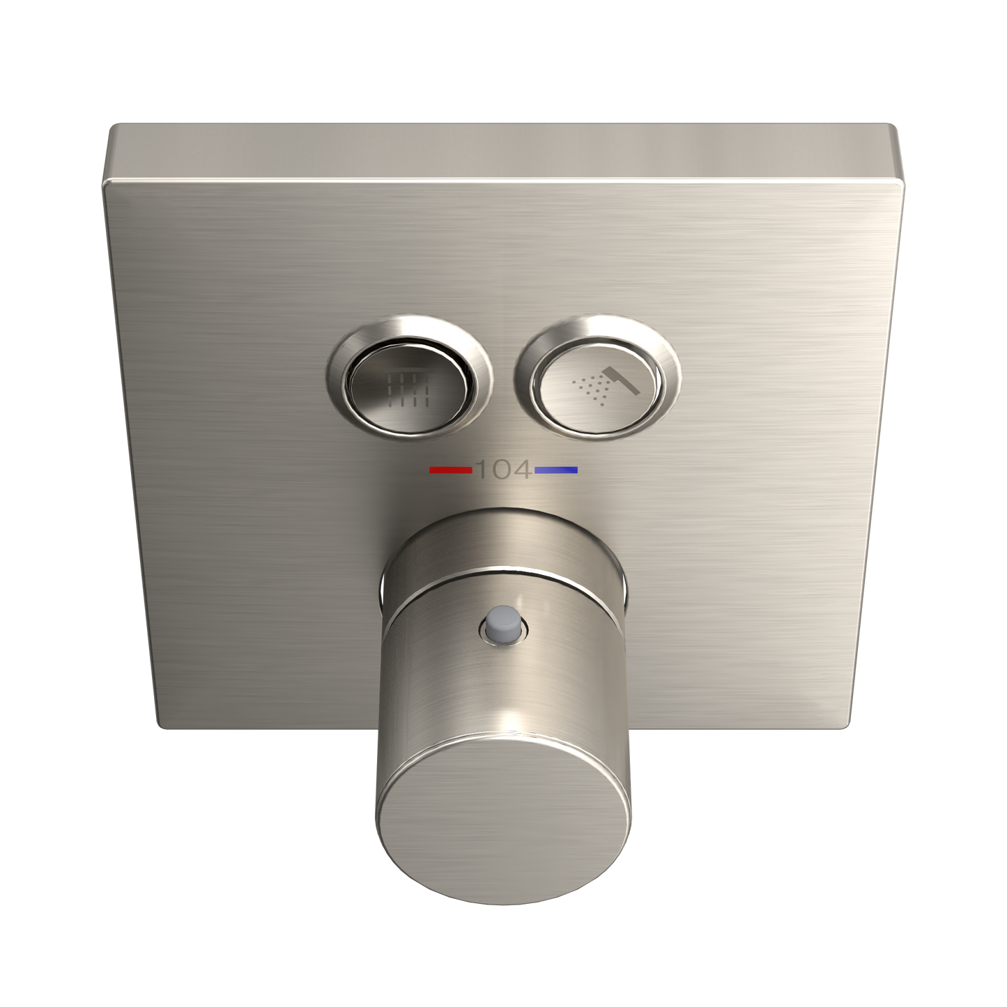 TOTO TBV02406U#BN Square Thermostatic Mixing Valve With 2-Function Shower Trim - Brushed Nickel
