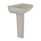 TOTO LPT241G#03 Supreme Oval Basin Pedestal Bathroom Sink With Cefiontect For Single Hole Faucets - Bone