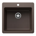 BLANCO 443231 Liven Liven SILGRANIT 21" Single Bowl Dual Mount Kitchen Sink - Cafe in Cafe