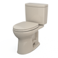 TOTO MS454124CUFG#03 Drake II 1G Two-Piece Elongated 1.0 GPF Universal Height Toilet with CEFIONTECT and SS124 SoftClose Seat , Bone