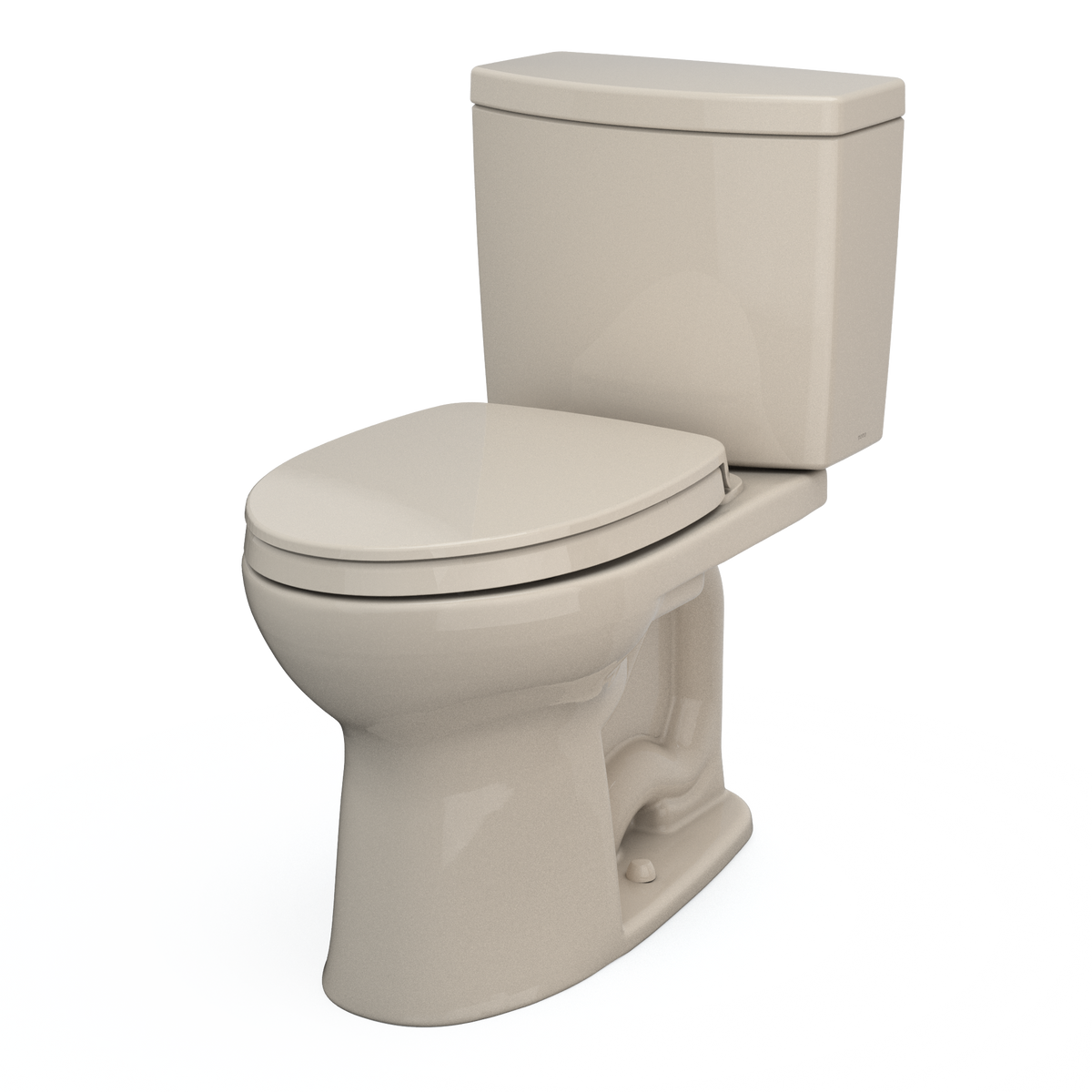 TOTO MS454124CUFG#03 Drake Ii 1G Two-Piece Elongated 1.0 Gpf Universal Height Toilet With Cefiontect And Ss124 Softclose Seat - Bone