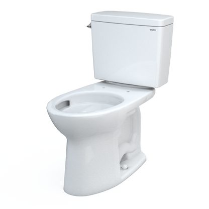 TOTO CST776CSFG#01 Drake  Two-Piece Elongated 1.6 Gpf Universal Height Tornado Flush Toilet With Cefiontect - Cotton White