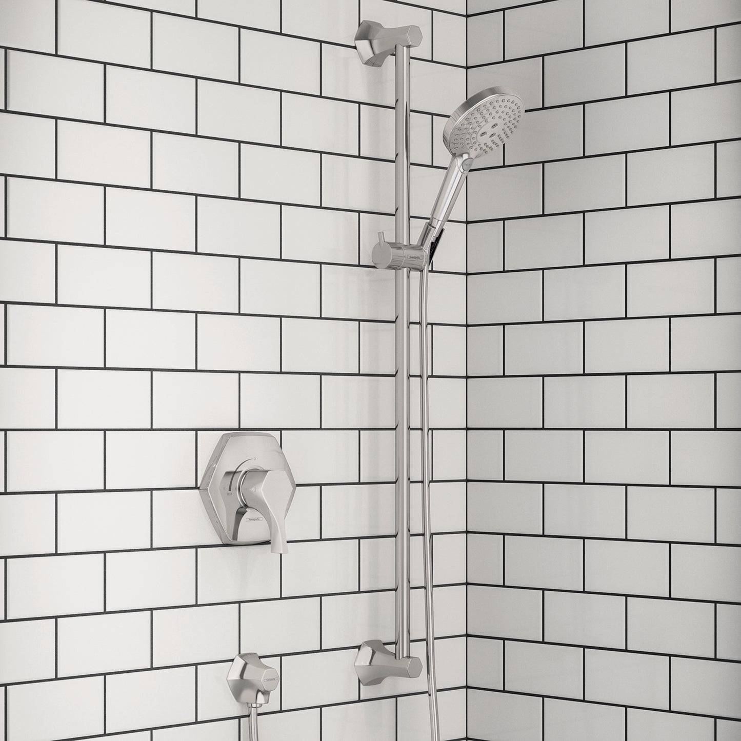 HANSGROHE 04832000 Locarno Wallbar, 36" - Chrome